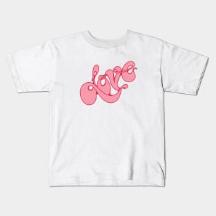 Pink Love Kids T-Shirt